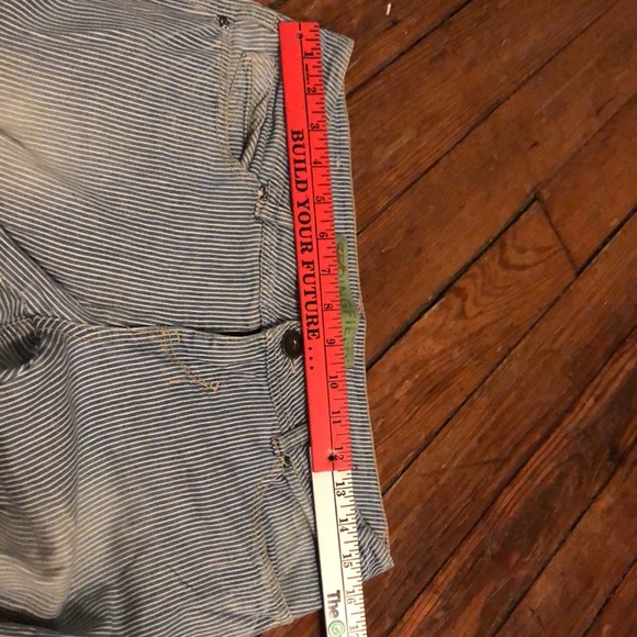 Skinny railroad conductor striped skinny jeans - Picture 5 of 6